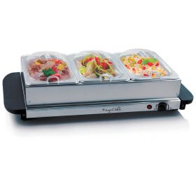 MegaChef Buffet Server & Food Warmer With 3 Remova