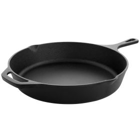 MegaChef 12 Inch Round Preseasoned Cast Iron Fryin