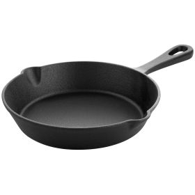 MegaChef 8 Inch Round Preseasoned Cast Iron Frying