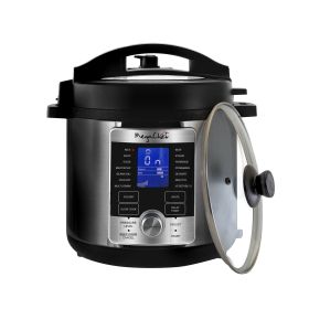 MegaChef 6 Quart Stainless Steel Electric Digital