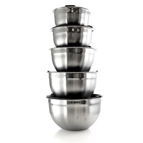 MegaChef 5 Piece Multipurpose Stackable Mixing Bow