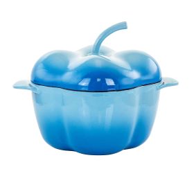 MegaChef Pepper Shaped 3 Quart Enameled Cast Iron
