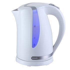 1.7 L. Plastic Electric Tea Kettle- White