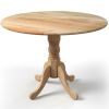 40-inch Round Solid Wood Farmhouse Kitchen Dining
