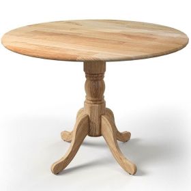 40-inch Round Solid Wood Farmhouse Kitchen Dining