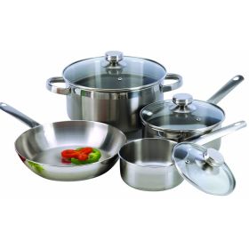 7-Piece Cookware Set Constructed in 18/10 Stainles
