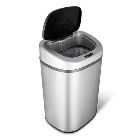 Stainless Steel 21-Gallon Kitchen Trash Can with M