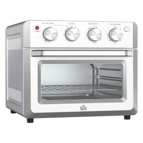 Silver SS Convection Toaster Oven Kitchen Air Fryer