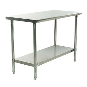 Stainless Steel Top Food Safe Prep Table Utility W