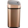 3-Gallon Copper Rose Gold SS Trash Can w/Motion Sensor Lid