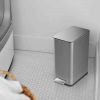 2.6 Gallon Slim Rectangular SS Step Trash Can