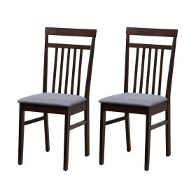 Set of 2 - Classic Sturdy Wood Dining Chair with G
