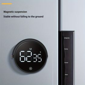 Large LED Black Digital Magnetic Timer
