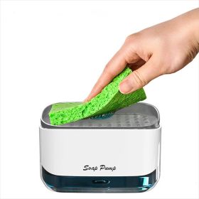 2-in-1 Kitchen Soap Dispenser w/Sponge Holder