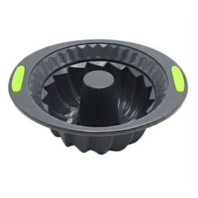 Silicone 9 In. Bundt Cake Pan Nonstick w/Metal Reinforced Frame