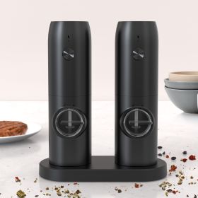2pcs Electric Salt And Pepper Grinder Set