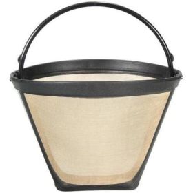 Reusable Coffee #4 Cone Shaped SS 6-12 Cup Filter Basket