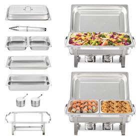 2-Pack Rectangle Chafing Dish Set