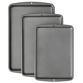 Bake It Better Steel Nonstick Baking Pan 3 Pc. Set