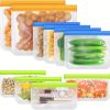 10pcs Reusable Flat Reusable Freezer Bags
