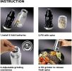 Gravity Electric Salt and Pepper Grinder Set