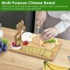 Bamboo Charcuterie Platter Serving Tray w/Cutlery Set