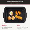 7-In-1 Smokeless Electric Indoor Grill w/Air Fry/Roast/Bake