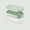 24 Grids Round Silicone Ice Mold Box w/Lid