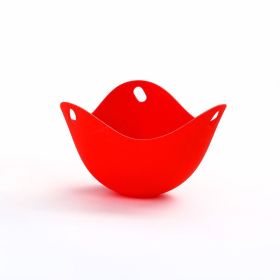 Silicone Egg Cooker (Color: Red)