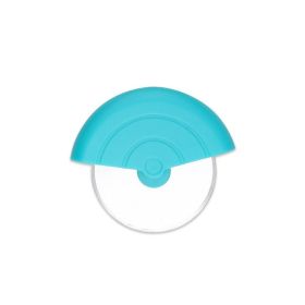 Premium Stainless Steel Pizza Cutter Wheel (Color: Blue)