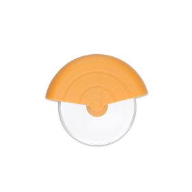 Premium Stainless Steel Pizza Cutter Wheel (Color: Yellow)