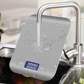 1 Pc. 11 lb. or 22 lb. SS Kitchen Scales LCD Precision Electronic (size: 5KG)