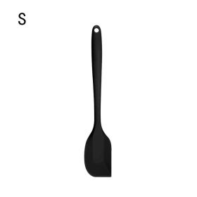 1pc All-in-one High-quality Silicone Scraper Baking Tool (Color: Black, size: small)