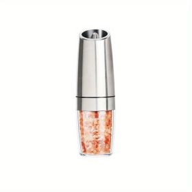 2pcs Battery Operated Pepper Mill Grinder (Items: 1pc Silver)