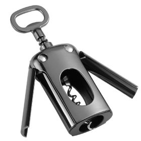 1pc Wing Corkscrew (Color: Black)