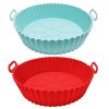 1/2pcs Silicone Reusable Air Fryer Liners