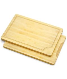 Organic Bamboo Cutting Board (Color: Natural, size: XL/12" x 18")