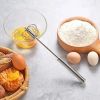 Semi-Automatic Stainless Steel Egg Rotary Whisk Beater