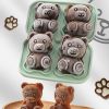 Cute Teddy Bear Ice Cube Making Mold