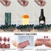 Silicone 10 Grid Cylindrical Ice Mold w/Lid