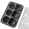 Rose & Heart Shaped Silicone Ice Cube Mold