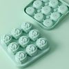 1pc; Silicone Rose Ice Mold Box