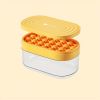 24 Grids Round Silicone Ice Mold Box w/Lid