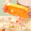 24 Grids Round Silicone Ice Mold Box w/Lid
