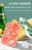 Rose & Heart Shaped Silicone Ice Cube Mold