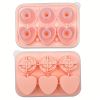 Rose & Heart Shaped Silicone Ice Cube Mold
