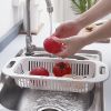 Retractable Fruits And Vegetables Drain Basket