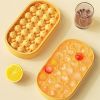 24 Grids Round Silicone Ice Mold Box w/Lid