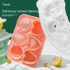 Rose & Heart Shaped Silicone Ice Cube Mold
