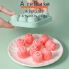 1pc; Silicone Rose Ice Mold Box
